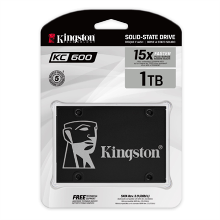 SSD ESTADO SOLIDO KINGSTON 1024 G SSD KC600 SATA3 2.5 SSD 7MM