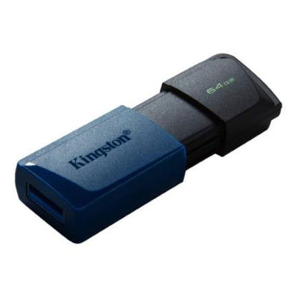 USB 3.2 MEMORIA KINGSTON 64GB DT EXODIA M TAPA DESLIZABLE (NEGRA-