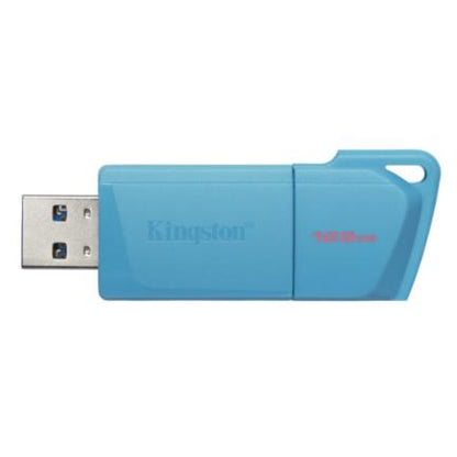 USB 3.2 MEMORIA KINGSTON 128GB DT EXODIA M AQUA-AZUL NEON