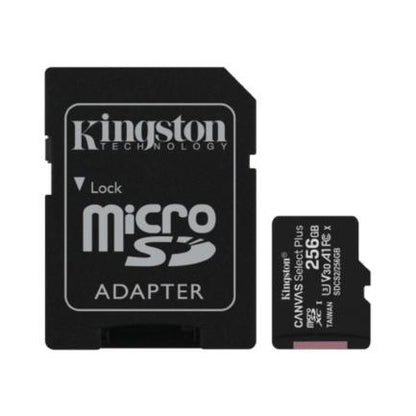 MICRO SDXC MEMORIA KINGSTON 256 CANVAS SELECT PLUS 100R A1 C10