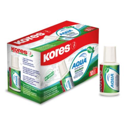 CORRECTOR KORES LÍQUIDO AQUA 20ML C/10