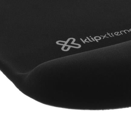 Mousepad de Gel Klip Xtreme KMP-100B Ergonómica con Goma Antideslizante Color Negro