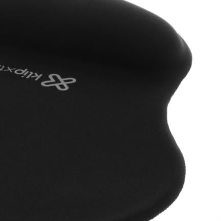 Mousepad de Gel Klip Xtreme KMP-100B Ergonómica con Goma Antideslizante Color Negro