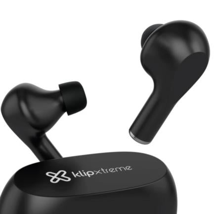 Audífonos Inalámbricos Klip TWS Xtreme ZoundBuds KTE-250BK Bluetooth Estuche de Carga 21h de Duración Color Negro