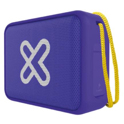 Bocina Portátil Klip Xtreme Nitro KBS-025PR Bluetooth TWS IPX7 Micrófono y Batería Recargable Incorporada 2000mAh Morado