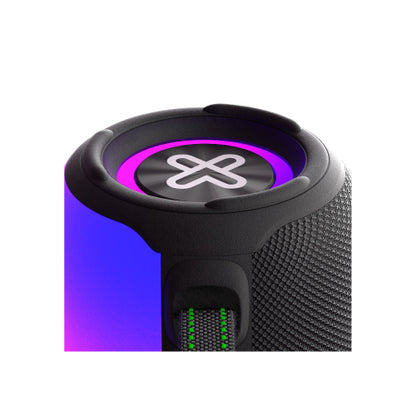 Bocina Portátil Klip Xtreme ZoundFire KBS-250BK LED Bluetooth/Aux 3.5mm TWS 12W IPX6 Batería 3.7V 3000 mAh