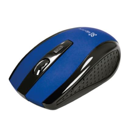 Mouse Inalámbrico Klip Xtreme Klever KMW-340BL Ergonómico Plug & Play Sensor Óptico Azul