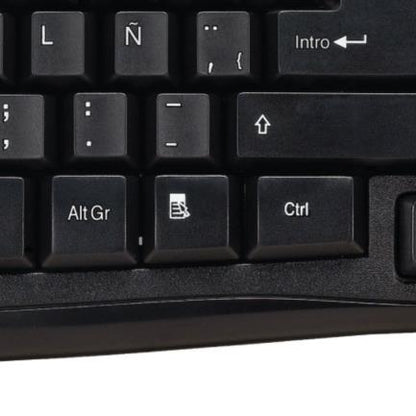 Teclado Alámbrico Klip Xtreme Stylus KBK-050S  Conexión USB Ergonómico Color Negro