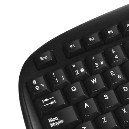 Teclado Alámbrico Klip Xtreme Stylus KBK-050S  Conexión USB Ergonómico Color Negro