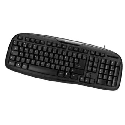 Teclado Alámbrico Klip Xtreme Stylus KBK-050S  Conexión USB Ergonómico Color Negro