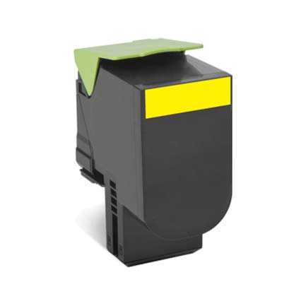 TONER LEXMARK 70C80Y0 AMARILLO PROGRAMA RETORNO