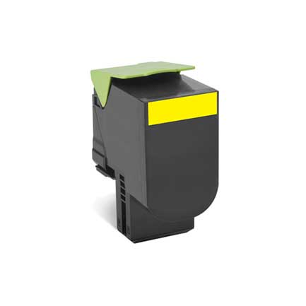 Toner Lexmark 80C8HY0 Amarillo Alto Rendimiento Programa Retorno