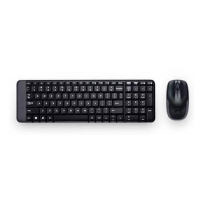 Logitech MK220 teclado Ratón incluido Oficina RF inalámbrico Negro