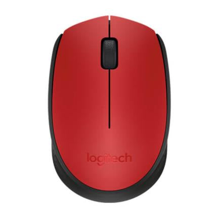 Mouse Logitech M170 Inalámbrico Plug and Play USB Color Rojo