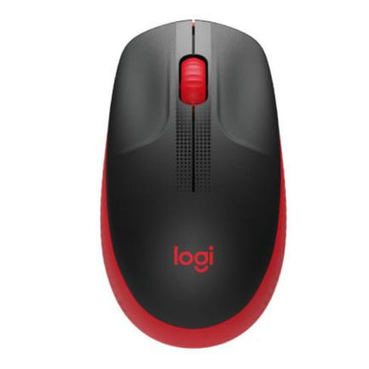 MOUSE INALAMBRICO M190 AMBIDIES DE TAMANO REGULAR COLOR ROJO