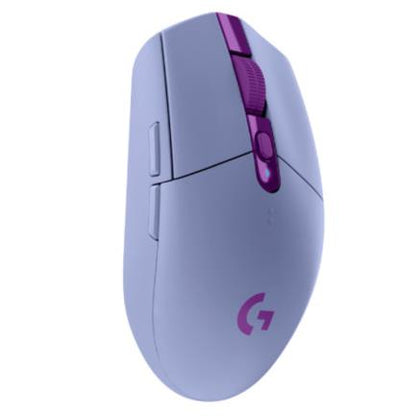 Mouse Logitech G305 LIGHTSPEED Gaming Inalámbrico Sensor Hero 6 Botones Color Lila