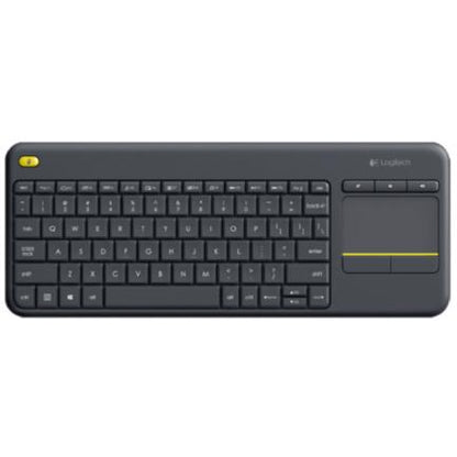 Logitech K400 Plus teclado Oficina RF inalámbrico Negro