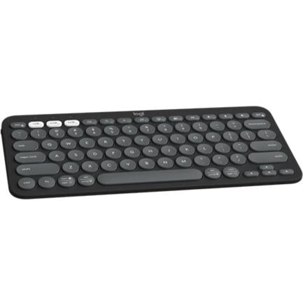 Teclado Bluetooth Logitech Pebble Keys 2 K380S Emparejamiento Multidispositivo Inalámbrico Color Grafito