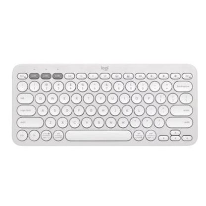 Logitech Pebble Keys 2 K380s teclado Universal RF inalámbrico + bluetooth QWERTY Español Blanco