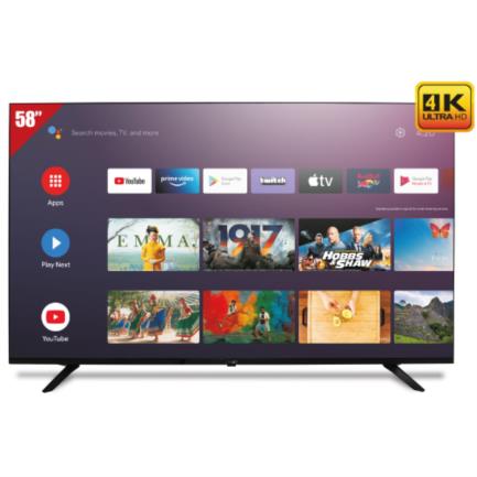 Televisor Lanix LED 58" Smart TV UHD 4K Resolución 3840x2160 Compatible Hey Google/Chromecast