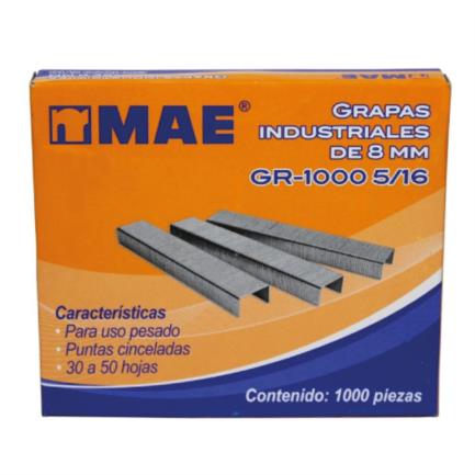 GRAPA DE USO PESADO MAE 5/16 CAJA/100PZAS ( DE 30 A 50 HOJAS