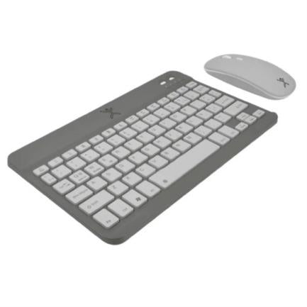 KIT TECLADO MOUSE COMPACTO BLUE TOOTH 2 EN 1 GENOVA  NEGRO