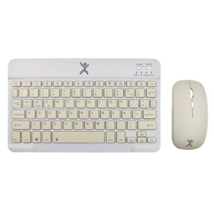 KIT  TECLADO MOUSE  COMPACTO BL UETOOTH 2 EN 1 GENOVA  GRIS