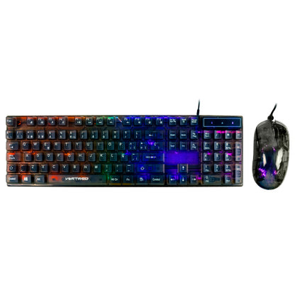 KIT GAMER TRANSPARENTE TECLADO MAS  MOUSE  HELUMO