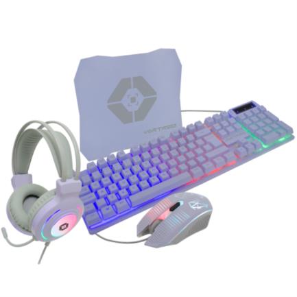 KIT GAMER ALAMBRICO 4 EN 1 - M ORADO