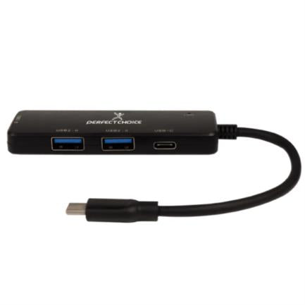 HUB USB TIPO C CON 3 RANURAS U SB Y UN TIPO C