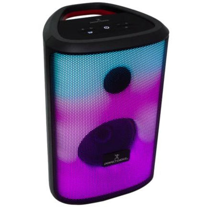 Bocina Perfect Choice Rampage Profesional Portable RGB 30W Color Negro