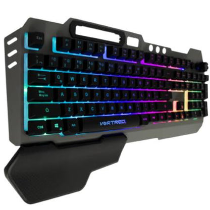 TECLADO GAMING RGB PROGRAMABLE DE MEMBRANA - HOLDER