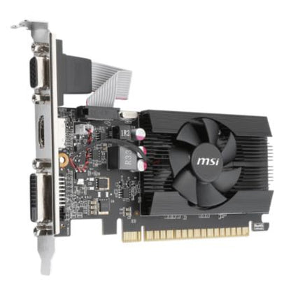 Tarjeta de Video MSI GeForce GT710 2GB Low Profile Single Fan DDR3 PCIe 2.0 1xHDMI 1xDVI-D 1xD-SUB