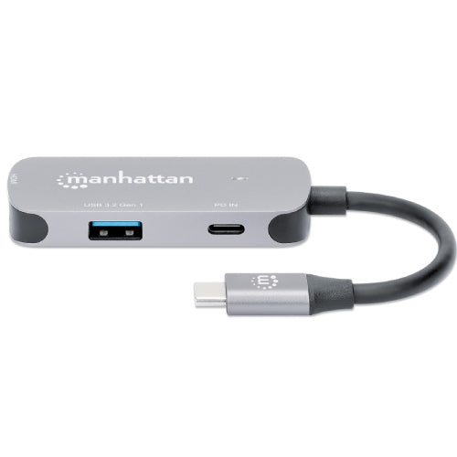 Docking Manhattan USB-C  3 Ptos HDMI 4K 60Hz USB-C