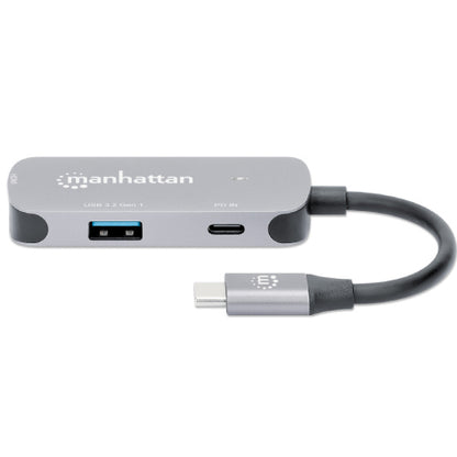 Docking Manhattan USB-C  3 Ptos HDMI 4K 60Hz USB-C