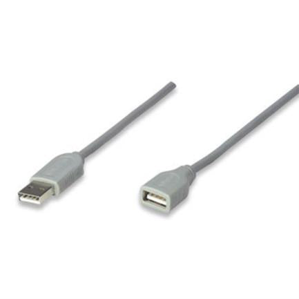 CABLE USB EXTENSION 1.8M GRIS .