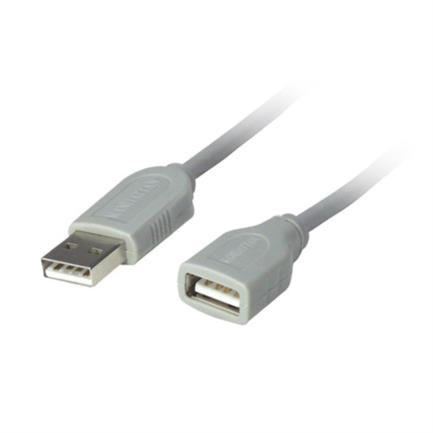 CABLE USB EXTENSION 3.0M GRIS .