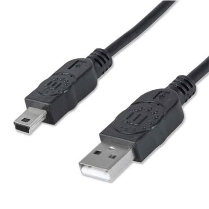 CABLE USB V2.0 A-MINI B 1.8M NEGRO