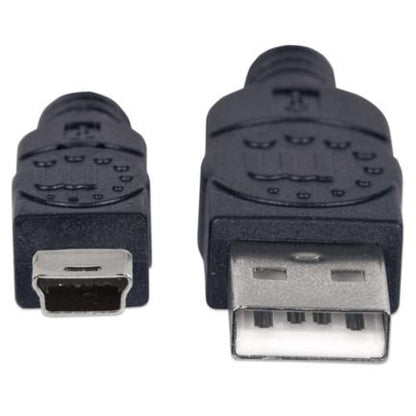 CABLE USB V2.0 A-MINI B 1.8M NEGRO