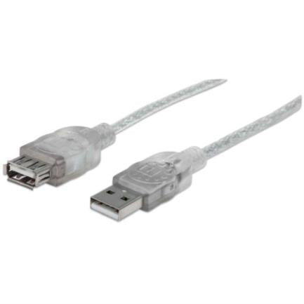 CABLE USB V2.0 EXT. 4.5M PLATA .