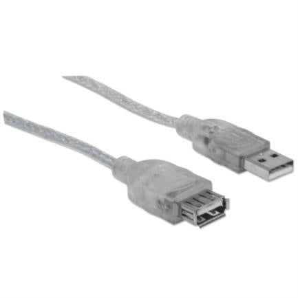 CABLE USB V2.0 EXT. 4.5M PLATA .