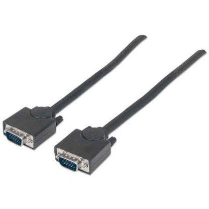 Cable Manhattan HD15 M-M para Monitor SVGA 3m Color Negro