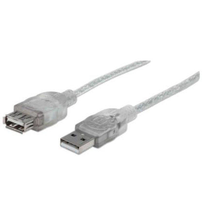 CABLE USB V2.0 EXT. 3.0M PLATA .