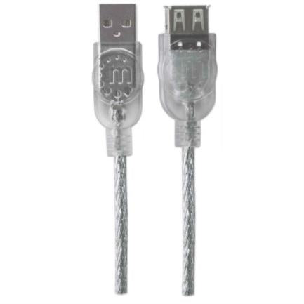 CABLE USB V2.0 EXT. 3.0M PLATA .