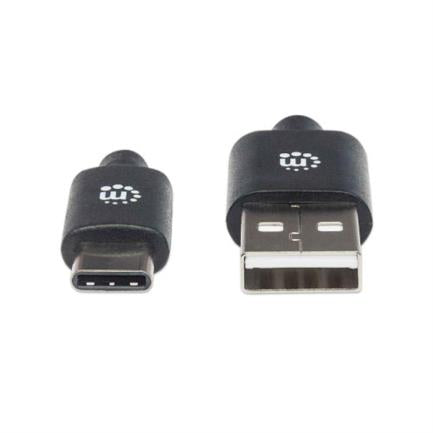 CABLE USB-C V2.0 C-A 2.0M NEGRO 480MBPS