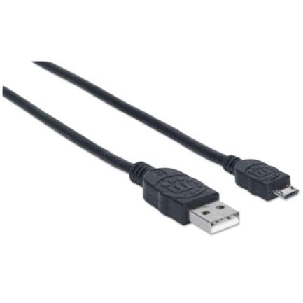 CABLE USB 2.0 A-MICRO B 3.0M NEGRO