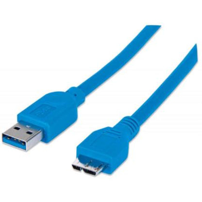 CABLE USB V3.0 A-MICRO B 2.0M AZUL