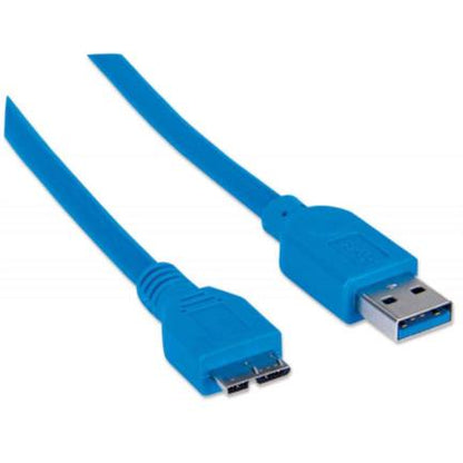 CABLE USB V3.0 A-MICRO B 2.0M AZUL