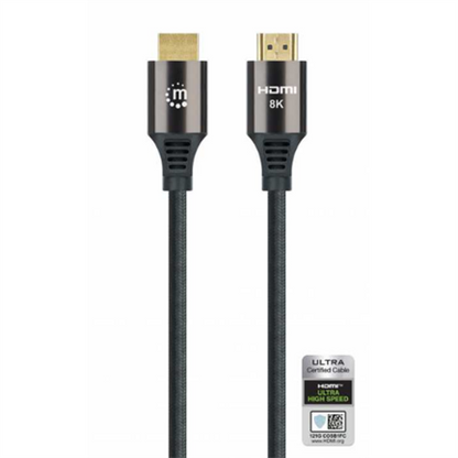 CABLE HDMI 2.1 TEXTIL M-M  3.0M 8K 60HZ