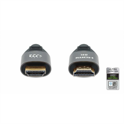 CABLE HDMI 2.1 TEXTIL M-M  1.0M 8K 60HZ